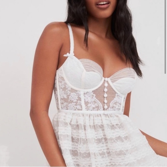 For Love & Lemons love story dress Lace Bustier Dress sexy bride bridal - Picture 4 of 7